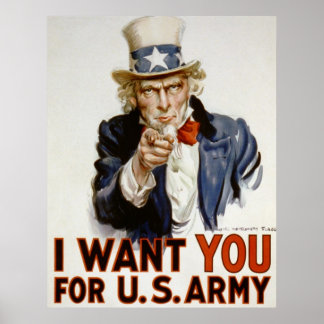 Poster Uncle Sam - I Want You