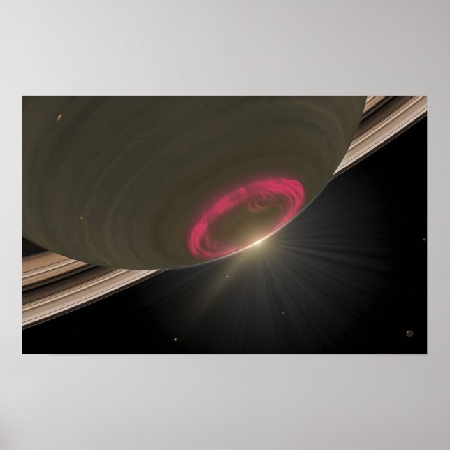 Poster Une aurore rouge cerise (Devant)