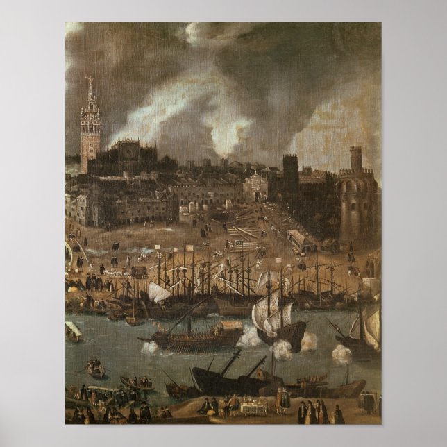 Poster Une expédition au départ de Séville pour (Devant)