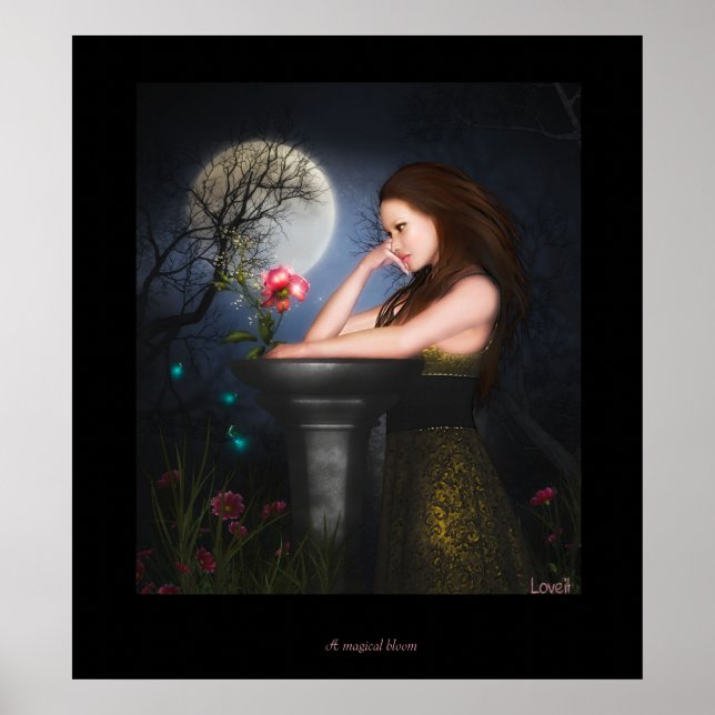 Poster Une fleur magique (Devant)