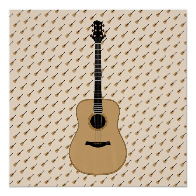 Poster Une jolie guitare (Devant)