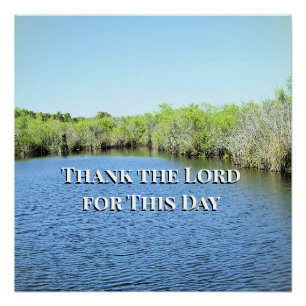 Poster Une journée bénie de gratitude