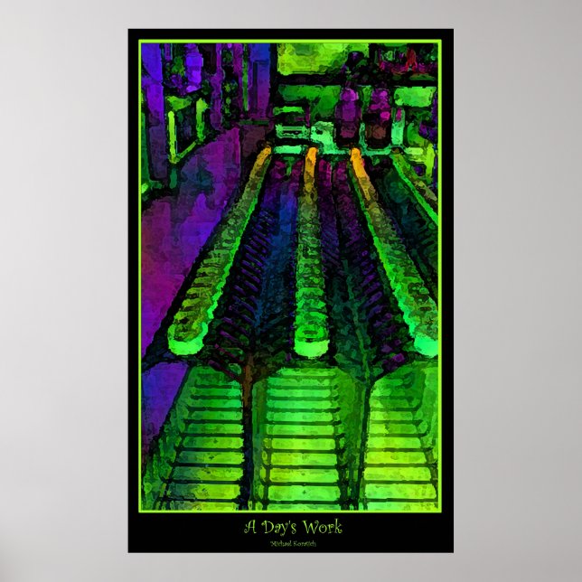 Poster Une journée de travail (Devant)