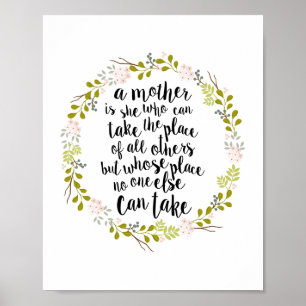 Poster Une mère est tout citation