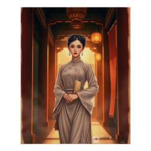Poster Une mystérieuse serveuse de palais chinois