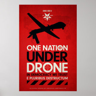 Poster Une nation sous drones par Von Glitschka
