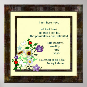 Poster Une pensée pour le jour