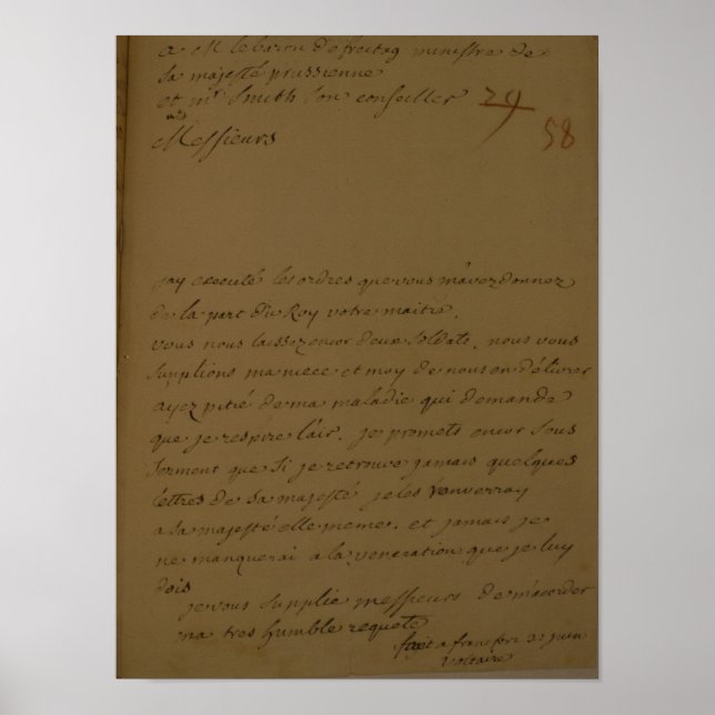 Poster Une pétition doit être libérée de prison (Devant)