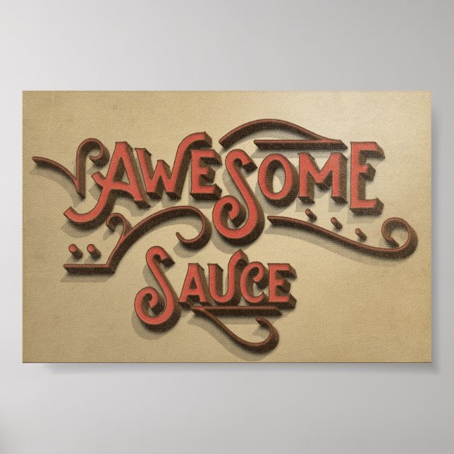 Poster Une sauce géniale apparence rustique (Devant)