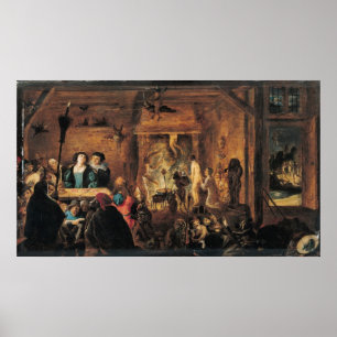 Poster Une scène de la sorcellerie, 1633