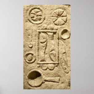 Poster Une table étendue, de Timgad, l'Algérie