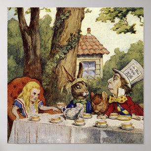 Poster Une Toile Tea Party Mad