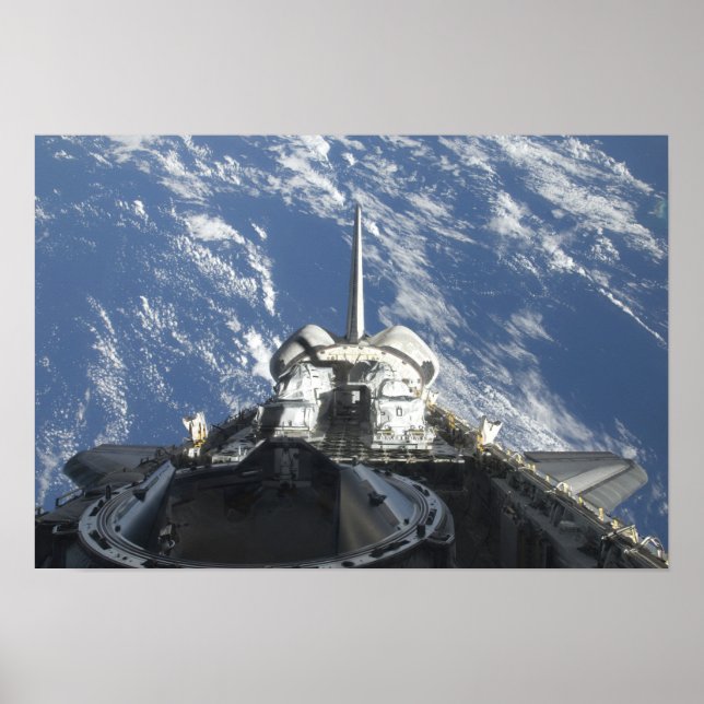 Poster Une vue partielle de Space Shuttle Atlantis (Devant)
