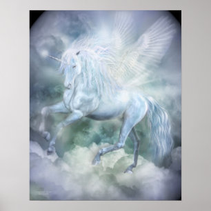 Poster Unicorn Cloud Dancer Fine Art Poster/Imprimer