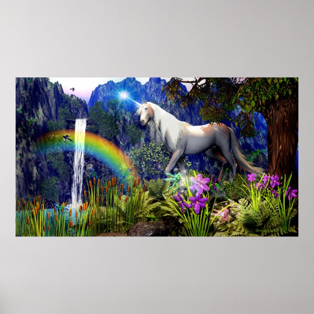 Poster Unicorn Dream Par Dreamflame 5D (Devant)