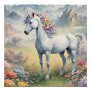Poster Unicorn Glassy