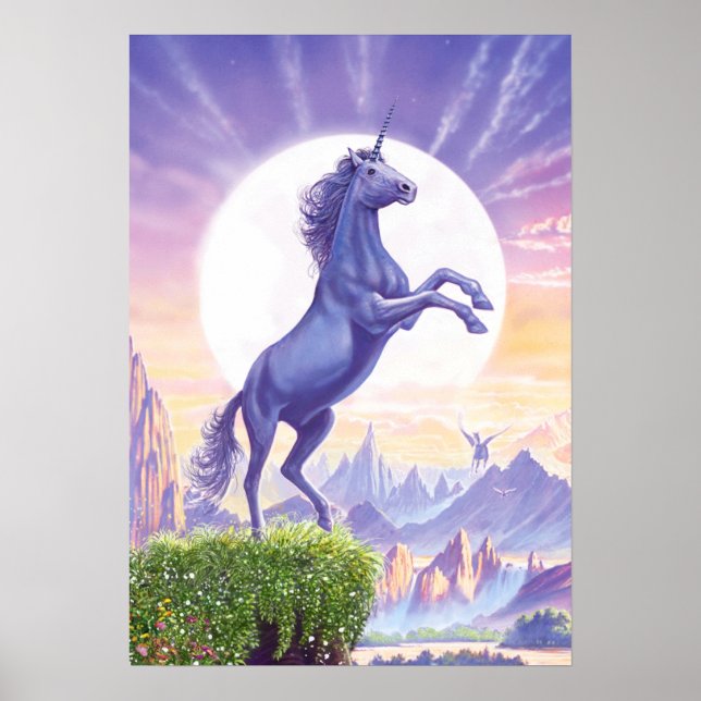 Poster Unicorn Moon (Devant)