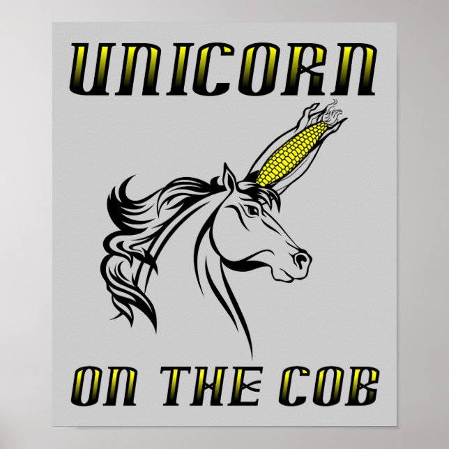 Poster Unicorne sur l'affiche du Cob (Devant)