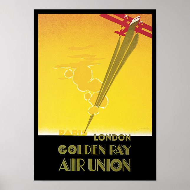 Poster Union aérienne Golden Ray (Devant)