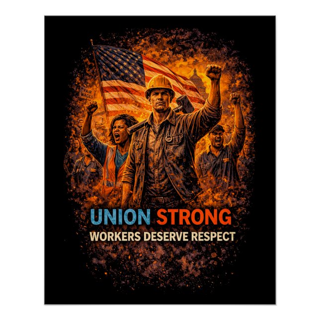 Poster Union forte en hausse (Devant)
