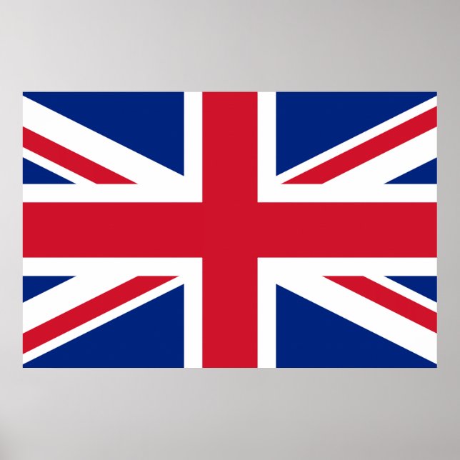 Poster Union Jack ~ British Flag (Devant)