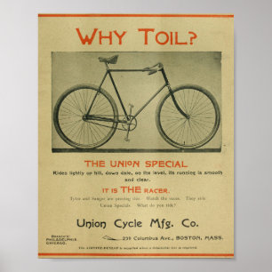 Poster Union Special Racer 1894 Bicycle et art Imprimer