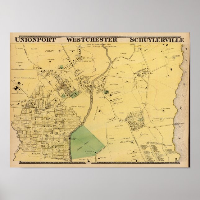 Poster Unionport, Westchester, Schuylerville (Devant)