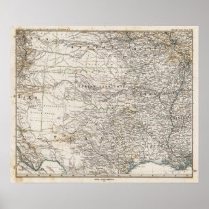 Poster United States of America South Indian Territory