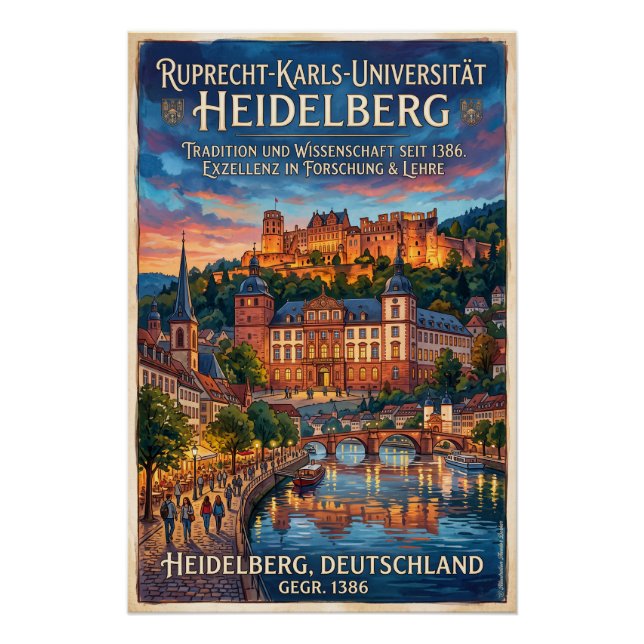 Poster Université de Heidelberg (Devant)
