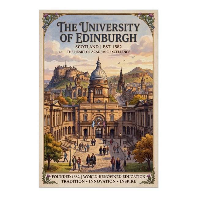 Poster Université d'Édimbourg  (Devant)