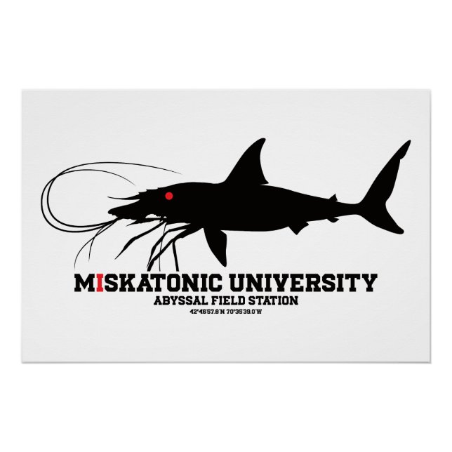 Poster Université Miskatonic — Station de terrain Abyssal (Devant)