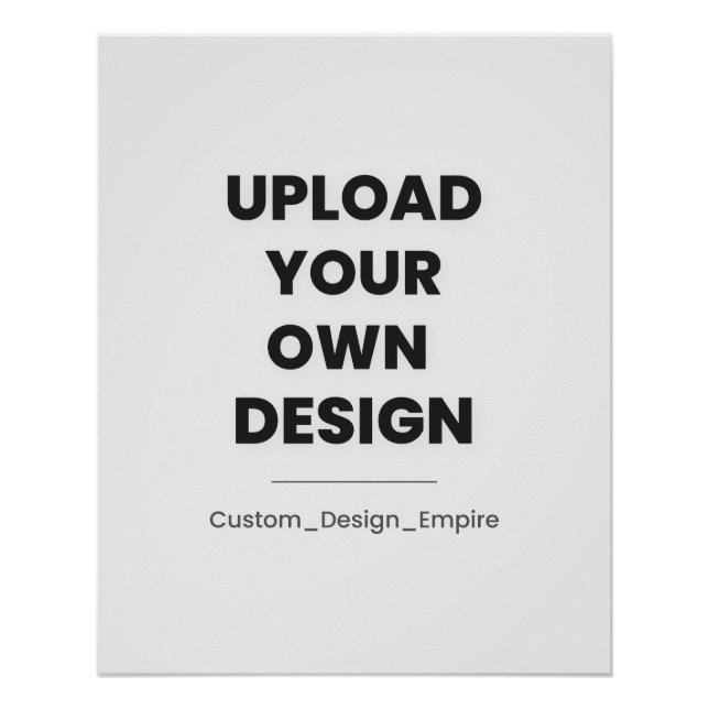 Poster Upload Your Own Design Here | Custom Template (Devant)