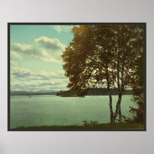 Poster Upper Saranac Lake, Adirondack Mountains
