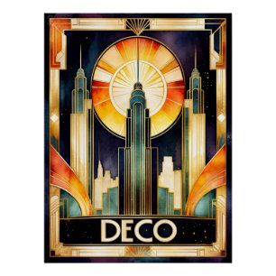Poster urbain Art déco