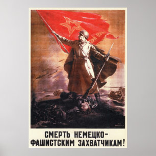 Poster URSS 2ème guerre mondiale Propagande soviétique 19
