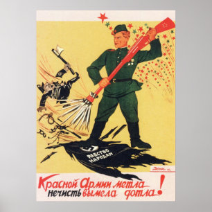 Poster URSS 2ème guerre mondiale Propagande soviétique 19