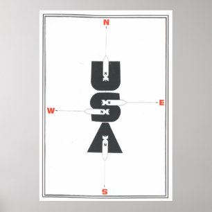 Poster URSS CCCP Guerre froide Union soviétique Propagati