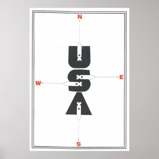 Poster URSS CCCP Guerre froide Union soviétique Propagati (Devant)