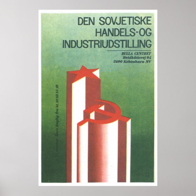 Poster URSS CCCP Guerre froide Union soviétique Propagati (Devant)