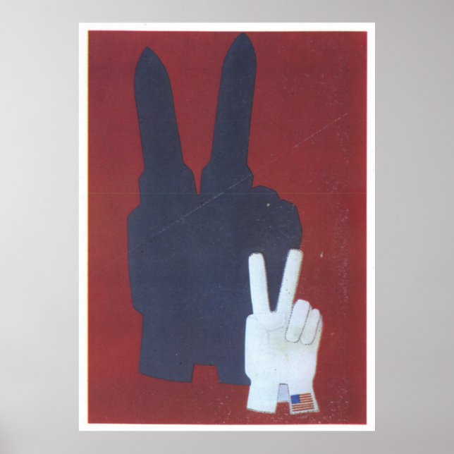 Poster URSS CCCP Guerre froide Union soviétique Propagati (Devant)