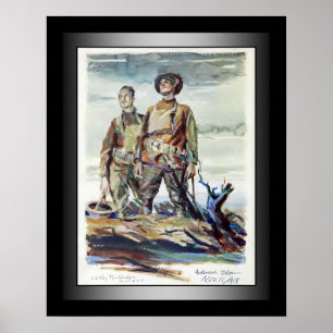 Poster US Doughboys ~ Stars & Stripes ~ World War One ~