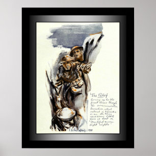 Poster US Doughboys ~ Stars & Stripes ~ World War One ~