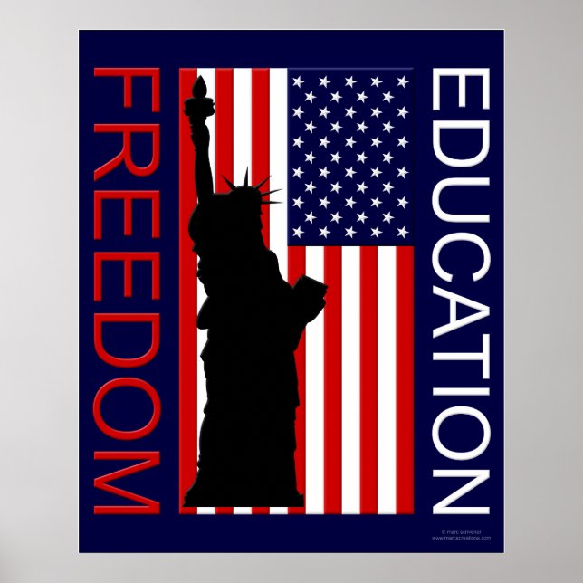 Poster USA - LIBERTÉ - ÉDUCATION (Devant)