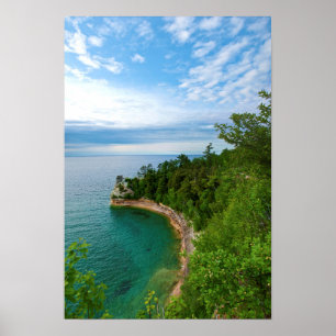 Poster USA, Michigan. Formation 3 de rock de Miner's Cast