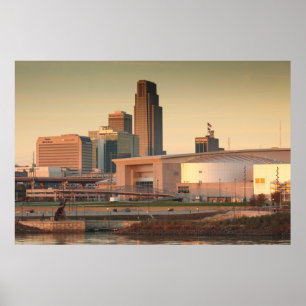 Poster USA, Nebraska, Omaha, Skyline