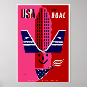 Poster USA ~ Vol BOAC
