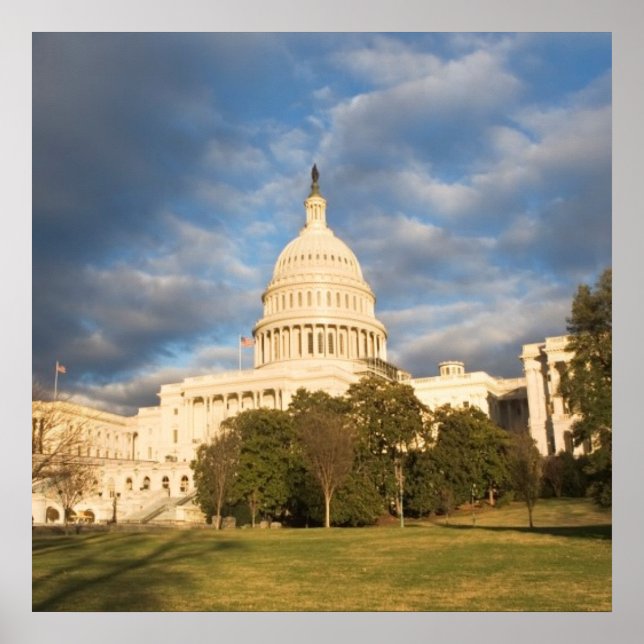 Poster USA, Washington DC, Capitol building (Devant)