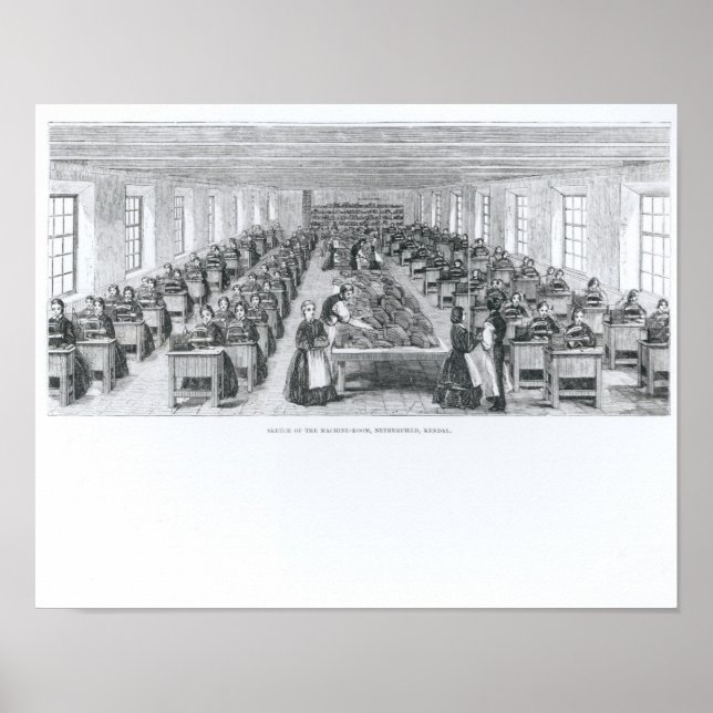 Poster Usine de chaussures (Devant)