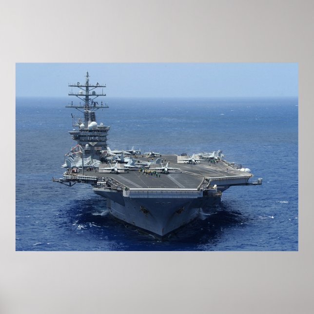 Poster USS Dwight D. Eisenhower (CVN 69) (Devant)