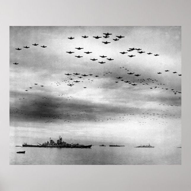 Poster USS Missouri Flyover abandon du Japon (Devant)